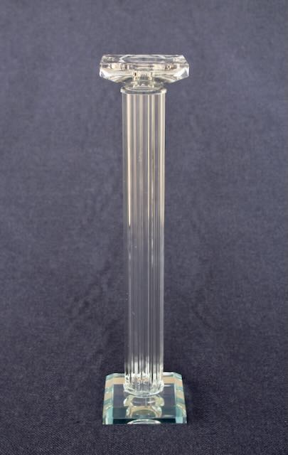 Tall Square Crystal Candle Stick